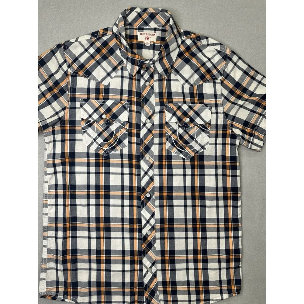 true religion dress shirts Men's Twill Embro Camp Shirt Button-Up Camp Collar Jet Black, Small : Clothing, Shoes & Jewelry Stylish for Any Occasion Perfect for casual outings SINGLE NEEDLE WESTERN DENIM SHIRT